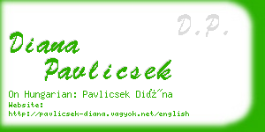 diana pavlicsek business card